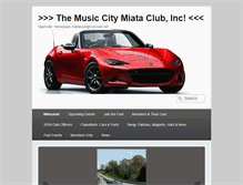 Tablet Screenshot of musiccitymiataclub.com